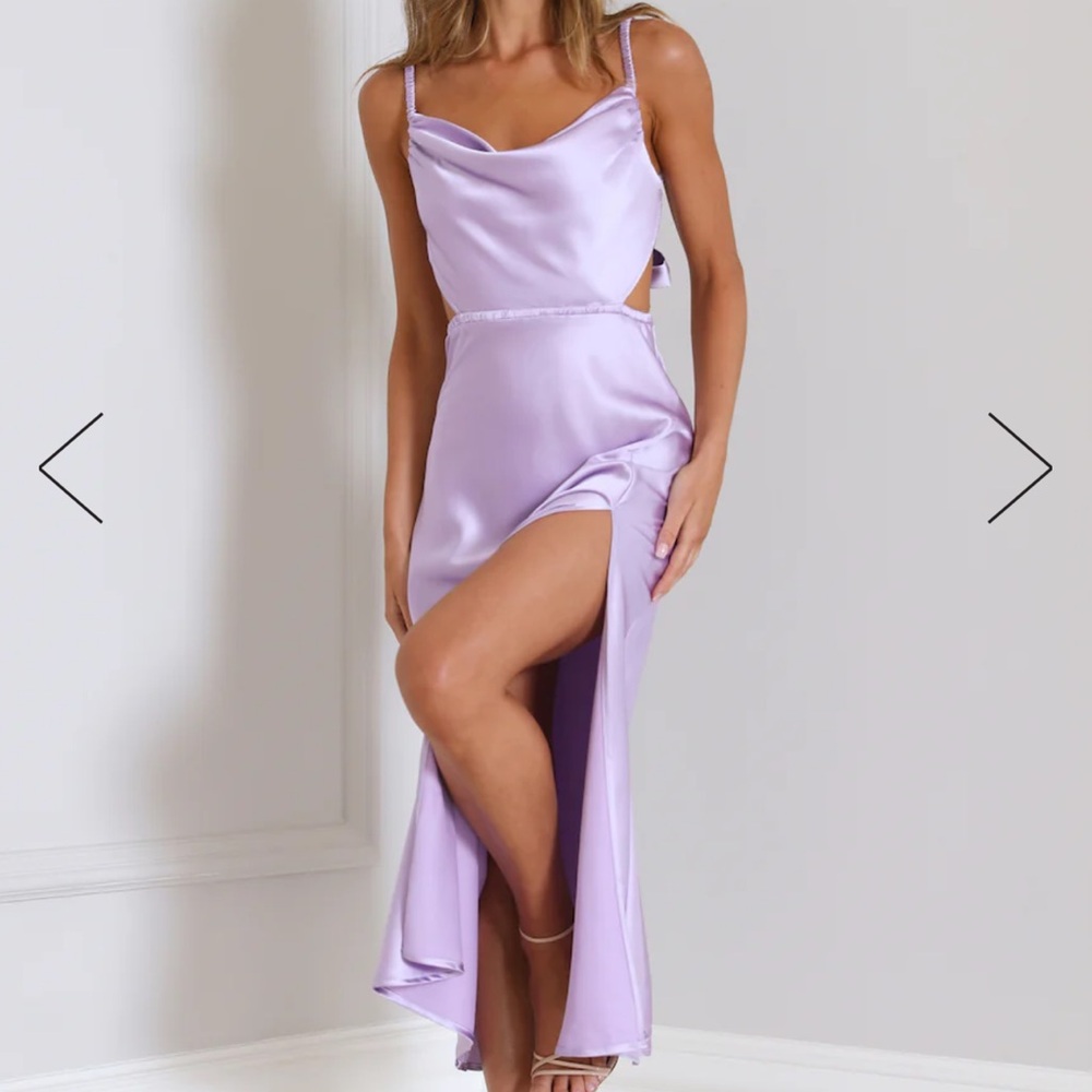 Hello Molly Lilac Midi Dress